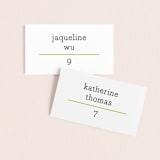 "float + celebrate" - Place Cards in Celery by Float Paperie - Front with Free Guest Printing