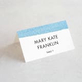 "Painted Sea" - Place Cards in Sea by Laura Condouris - Folded with Free Guest Printing