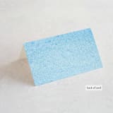 "Painted Sea" - Place Cards in Sea by Laura Condouris - Folded Back of Card