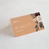 "Boho Chic" - Place Cards in Moonstone by Cass Loh - Folded with Free Guest Printing