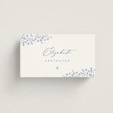 "Villa" - Place Cards in Periwinkle by Kristie Kern - Front