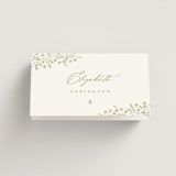 "Villa" - Place Cards in Leaf by Kristie Kern - Folded with Free Guest Printing