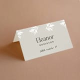 "Litterateur" - Place Cards in Natural by Karen Glenn - Folded with Free Guest Printing