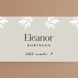"Litterateur" - Place Cards in Natural by Karen Glenn - Detail