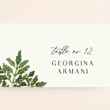 "Tropical Vows" - Place Cards in Jade by Chris Griffith - Detail