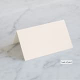 "Scarlet" - Place Cards in Blush by Hooray Creative - Folded Back of Card