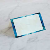 "Drops" - Place Cards in Sea by Bethania Lima - Blank front