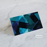 "Drops" - Place Cards in Sea by Bethania Lima - Folded Back of Card