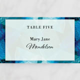 "Drops" - Place Cards in Sea by Bethania Lima - Detail