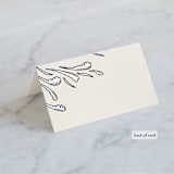 "FancySchmancy" - Place Cards in Classic by Jen Owens - Folded Back of Card