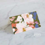 "romance in spring" - Place Cards in Olive by Angela Marzuki - Folded Back of Card