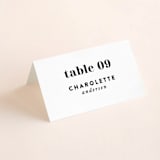 "Key Ingredients" - Place Cards in Cotton by Christie Garcia - Folded with Free Guest Printing