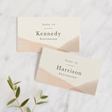 "Desert Wash" - Place Cards in Peach by Amy Kross - Front with Free Guest Printing
