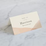 "Desert Wash" - Place Cards in Peach by Amy Kross - Folded with Free Guest Printing