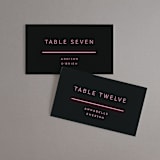 "Crazy in Love" - Place Cards in Hot Pink by Design Lotus - Front with Free Guest Printing