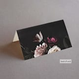 "Crazy in Love" - Place Cards in Hot Pink by Design Lotus - Folded Back of Card