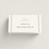 "Arguello" - Place Cards in Diamond by Annie Shapiro - Folded with Free Guest Printing