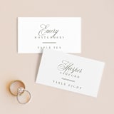 "Ensconce" - Place Cards in Leaf by Kristie Kern - Front with Free Guest Printing