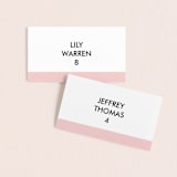 "Romantic Frame" - Place Cards in Soft Petal by SimpleTe Design - Front with Free Guest Printing