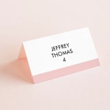 "Romantic Frame" - Place Cards in Soft Petal by SimpleTe Design - Folded with Free Guest Printing