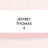 "Romantic Frame" - Place Cards in Soft Petal by SimpleTe Design - Detail