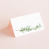 "Simple Sprigs" - Place Cards in Fern by Erin Deegan - Blank front