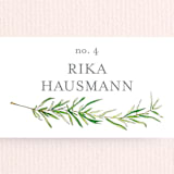 "Simple Sprigs" - Place Cards in Fern by Erin Deegan - Detail