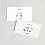 "Sophistotype" - Place Cards in Sea Salt by Snow and Ivy - Front with Free Guest Printing