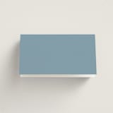 "Porcelain" - Place Cards in Delft Blue by Ashley DeMeyere - Folded Back of Card