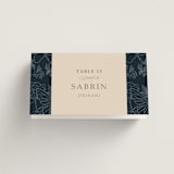 "Magnolias" - Place Cards in Sky by Sabrin Deirani - Folded with Free Guest Printing