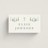 "Plain Air" - Place Cards in Meadow by Petra Kern - Front with Free Guest Printing