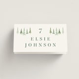 "Plain Air" - Place Cards in Meadow by Petra Kern - Folded with Free Guest Printing