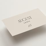 "Mirin" - Place Cards in Linen by Kate Ahn - Detail