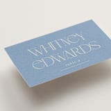 "Flora Arch" - Place Cards in Cerulean by Baumbirdy - Detail