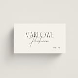 "Arabilla Overlap" - Place Cards in Silk by Kelly Schmidt - Front