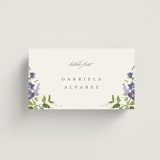 "Wildflower Trellis" - Place Cards in Iris by Everett Paper Goods - Front with Free Guest Printing