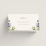 "Wildflower Trellis" - Place Cards in Iris by Everett Paper Goods - Folded with Free Guest Printing