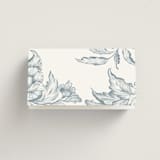 "Wreath In Bloom" - Place Cards in Lake by Leah Bisch - Folded Back of Card