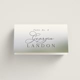 "East Coast Lighthouse" - Place Cards in Snow by Becky Nimoy - Folded with Free Guest Printing