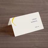 "Ophelia" - Place Cards in Golden by Mere Paper - Folded with Free Guest Printing