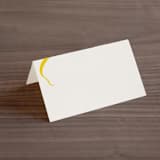 "Ophelia" - Place Cards in Golden by Mere Paper - Blank front