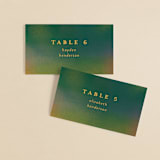 "Forest Love" - Place Cards in Forest by Simona Camp - Front with Free Guest Printing