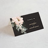 "Lovely Vine" - Place Cards in Blush by Susan Moyal - Folded with Free Guest Printing