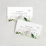 "Lush Greenery" - Place Cards in Fresh Green by Phrosné Barwood - Front with Free Guest Printing