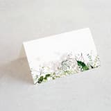 "Lush Greenery" - Place Cards in Fresh Green by Phrosné Barwood - Blank front