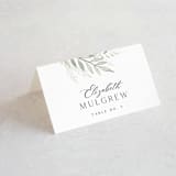 "Sweeping" - Place Cards in Linen by Carolyn Nicks - Folded with Free Guest Printing