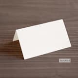 "Green Wreath" - Place Cards in Champagne by Lori Wemple - Folded Back of Card