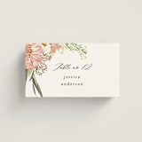 "Organic Florals" - Place Cards in Blush by Susan Moyal - Front with Free Guest Printing
