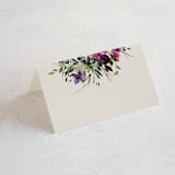 "Floral Love" - Place Cards in Lilac by Lori Wemple - Blank front