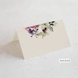 "Floral Love" - Place Cards in Lilac by Lori Wemple - Folded Back of Card